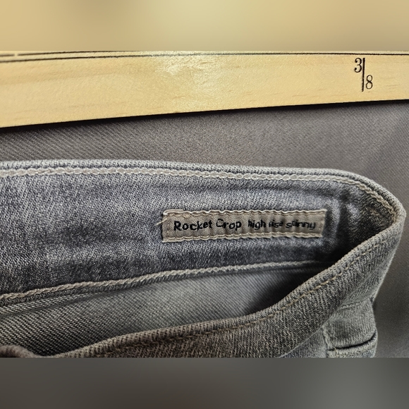 Citizens of Humanity Rocket Crop High Rise Skinny Grey Jeans size 26 - Picture 5 of 7